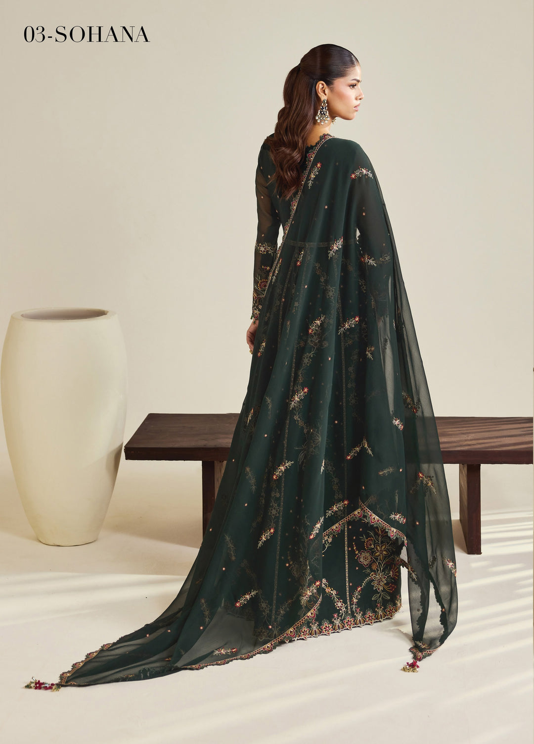 Dhaagay by Alizeh Fashion Unstitched Embroidered Chiffon 3 Piece Suit AF26UCD AF-DHG-5047 Sohana - Festive Collection