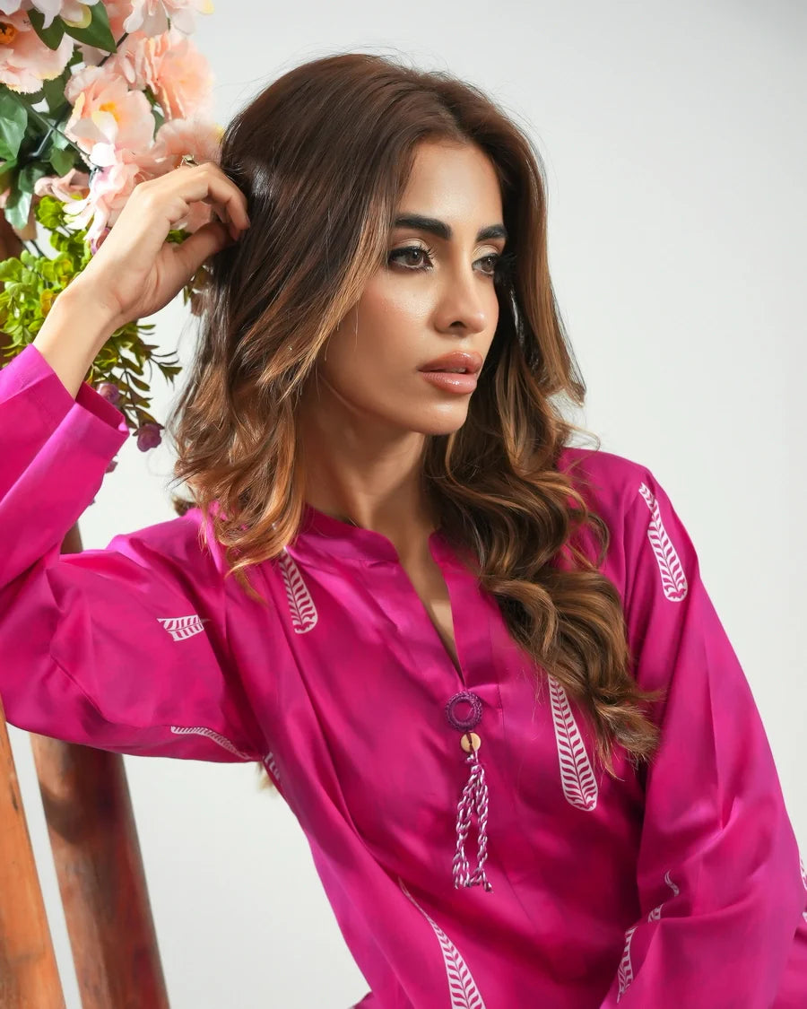 Dhaga Women Pret Printed 2 Piece Lawn Matching Separate FW24DSP0039 - Summer Collection