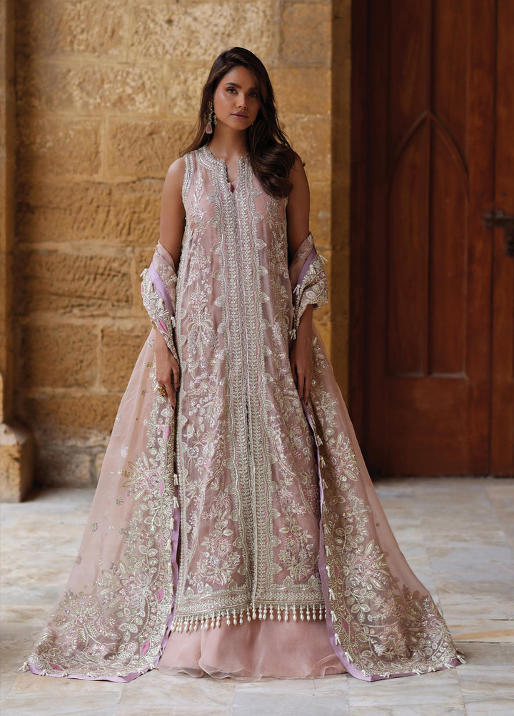 Dastangoi by Afrozeh Unstitched Embroidered Organza 3 Piece Suit AF26UDW Dastaan-E-Noor FW01212 - Wedding Collection