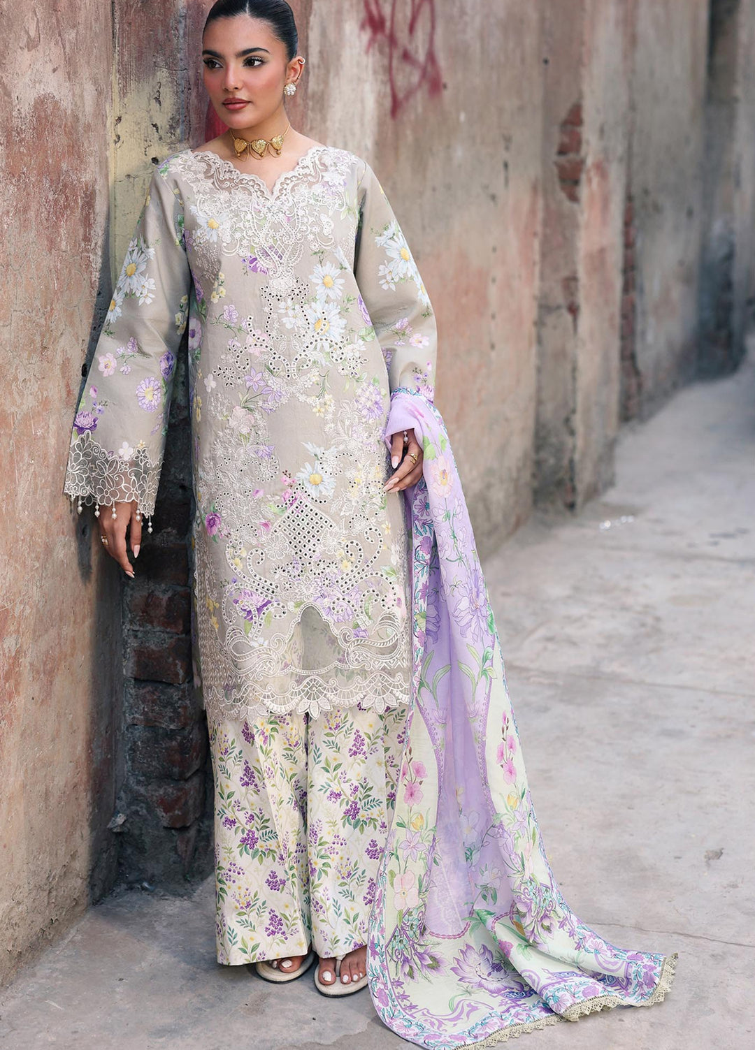 Nissa by RajBari Unstitched Embroidered Viscose 3 Piece Suit RB26UNV D- 07 - Winter Collection