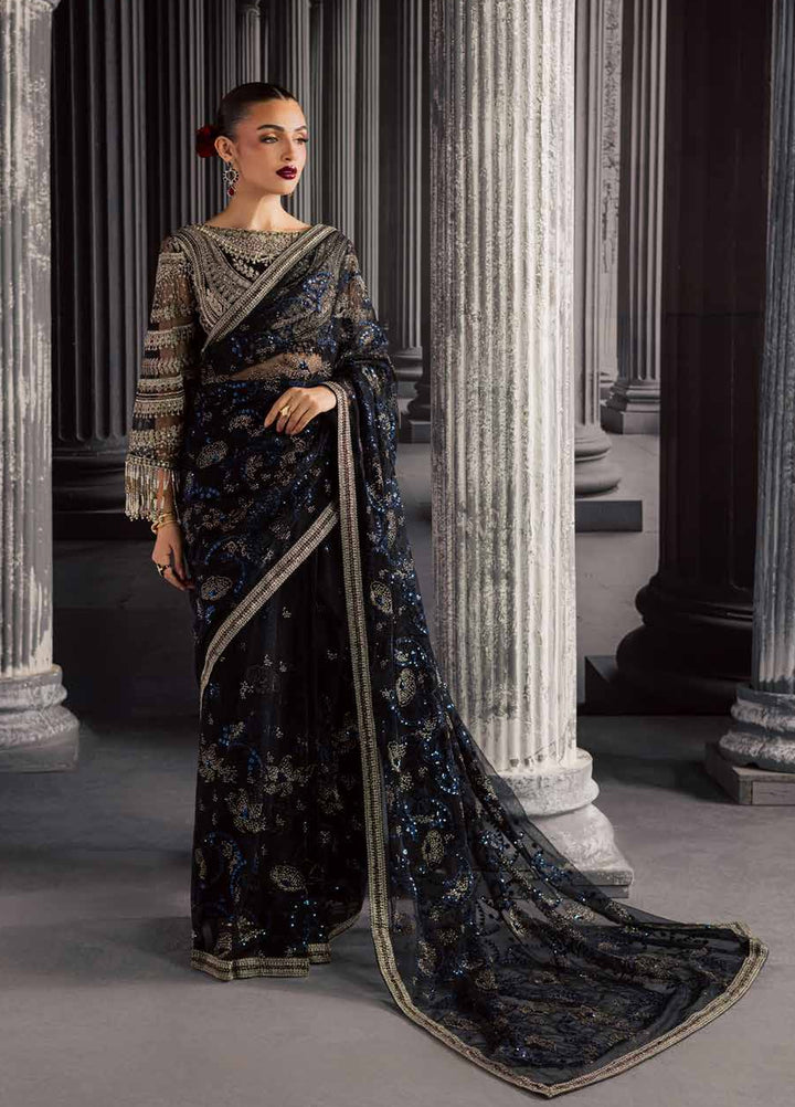 Muse Formal by Nureh Unstitched Embroidered Net Saree Suit NU26UMF NFM-05 - Wedding Collection