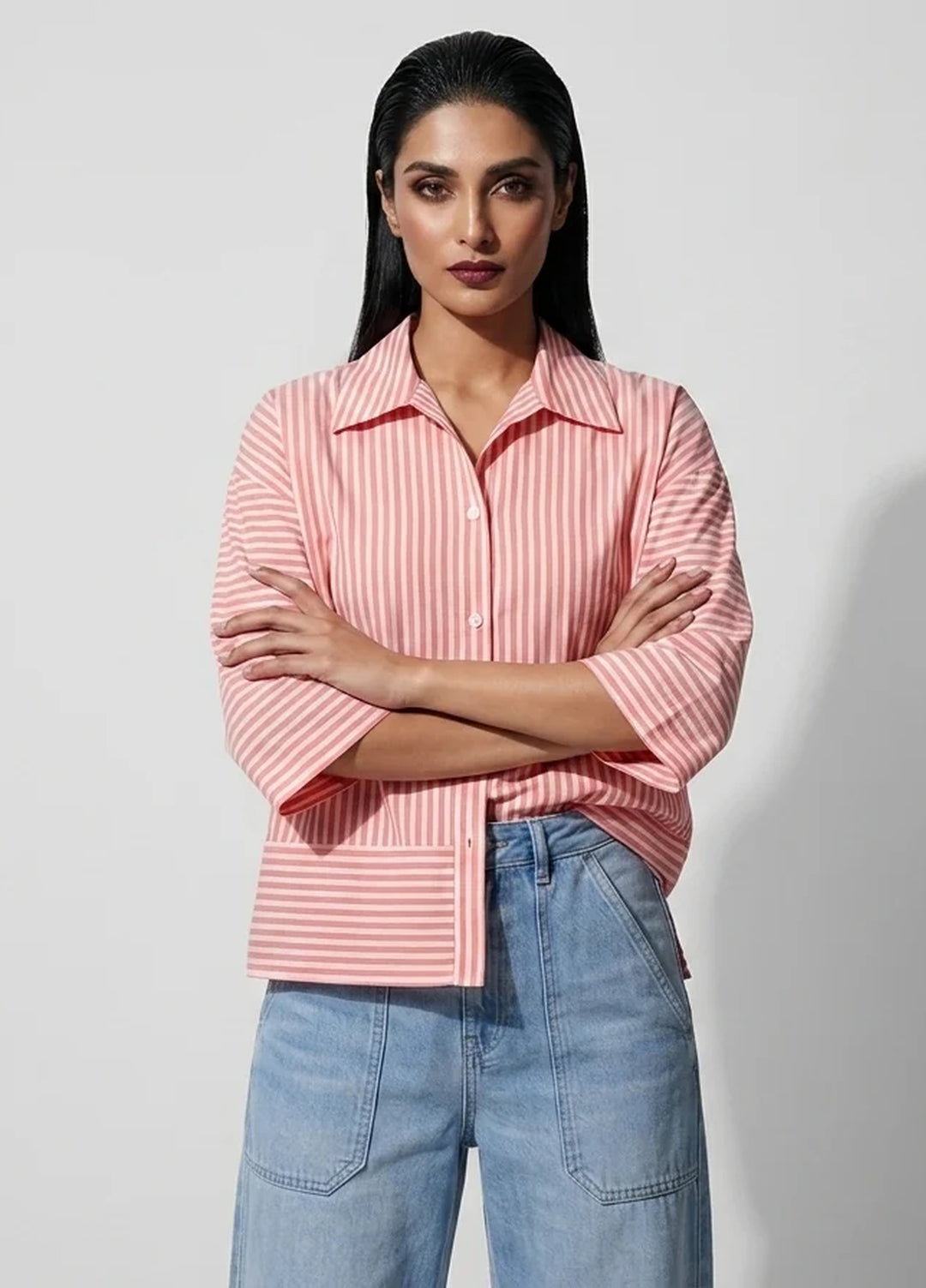 Menaal Women RTW Printed Cotton 1 Piece STRAWBERRY STRIP - Western Collection