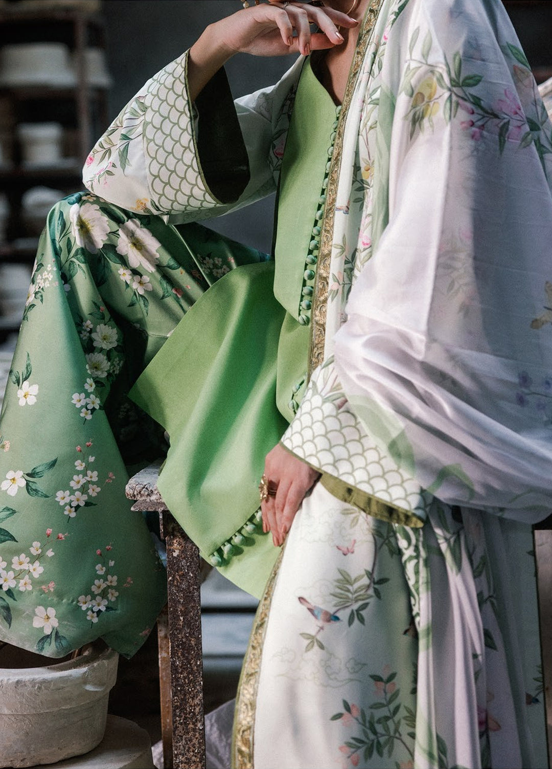 Lady Aik by AIK Atelier Unstitched Printed Crepe 3 Piece Suit AIK26ULA 07 - Festive Collection