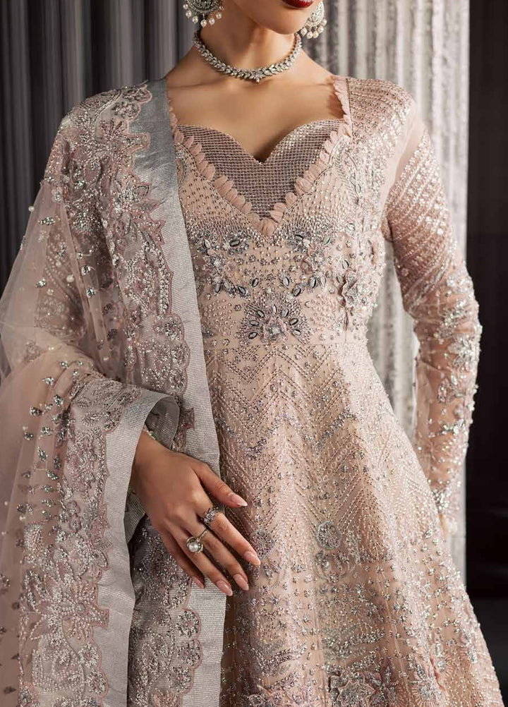 Muse Formal by Nureh Unstitched Embroidered Net 3 Piece Suit NU26UMF NFM-04 - Wedding Collection