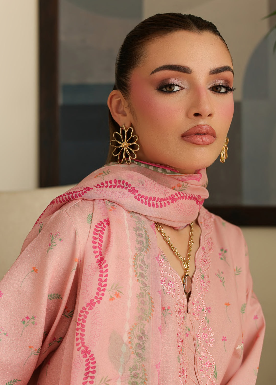 Sahl by Rashid Textiles Unstitched Embroidered Lawn Karandi 3 Piece Suit RT26USLK D-3912 - Casual Collection