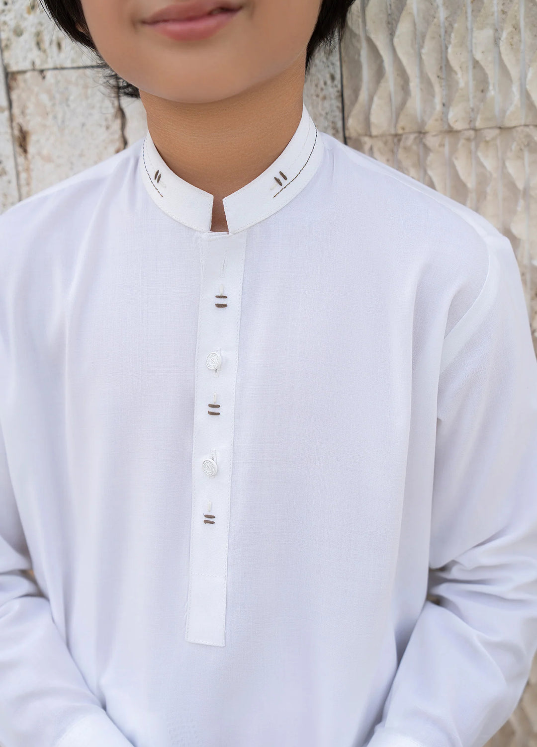 Buraq Boys RTW Solids Wash N Wear Kurta Shalwar Suit Shazil Casual Collection