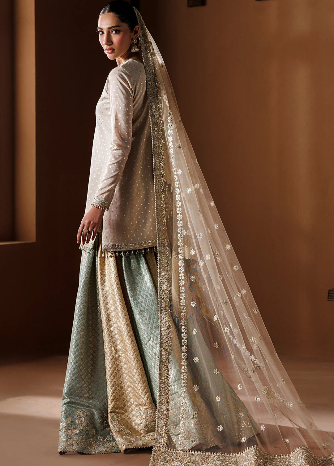 Chantelle by Baroque Unstitched Embroidered Chiffon 3 Piece Suit UF-4435 - Festive Collection