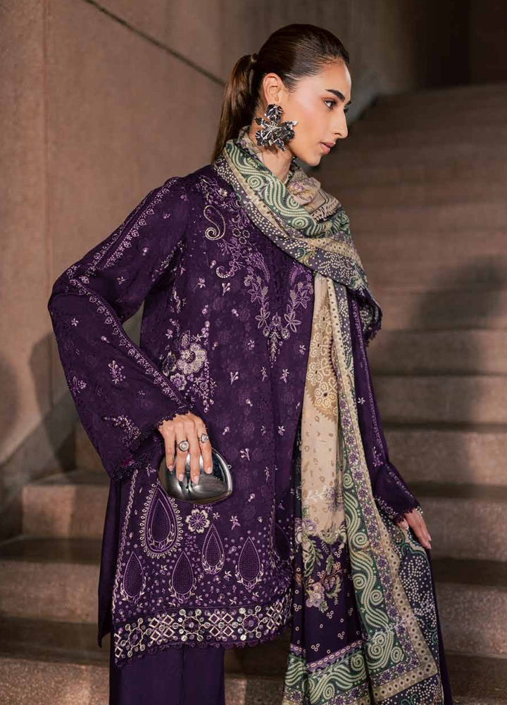 Maya by Nureh Unstitched Embroidered Jacquard Linen 3 Piece Suit NU26UMLJ NW-127 - Festive Collection