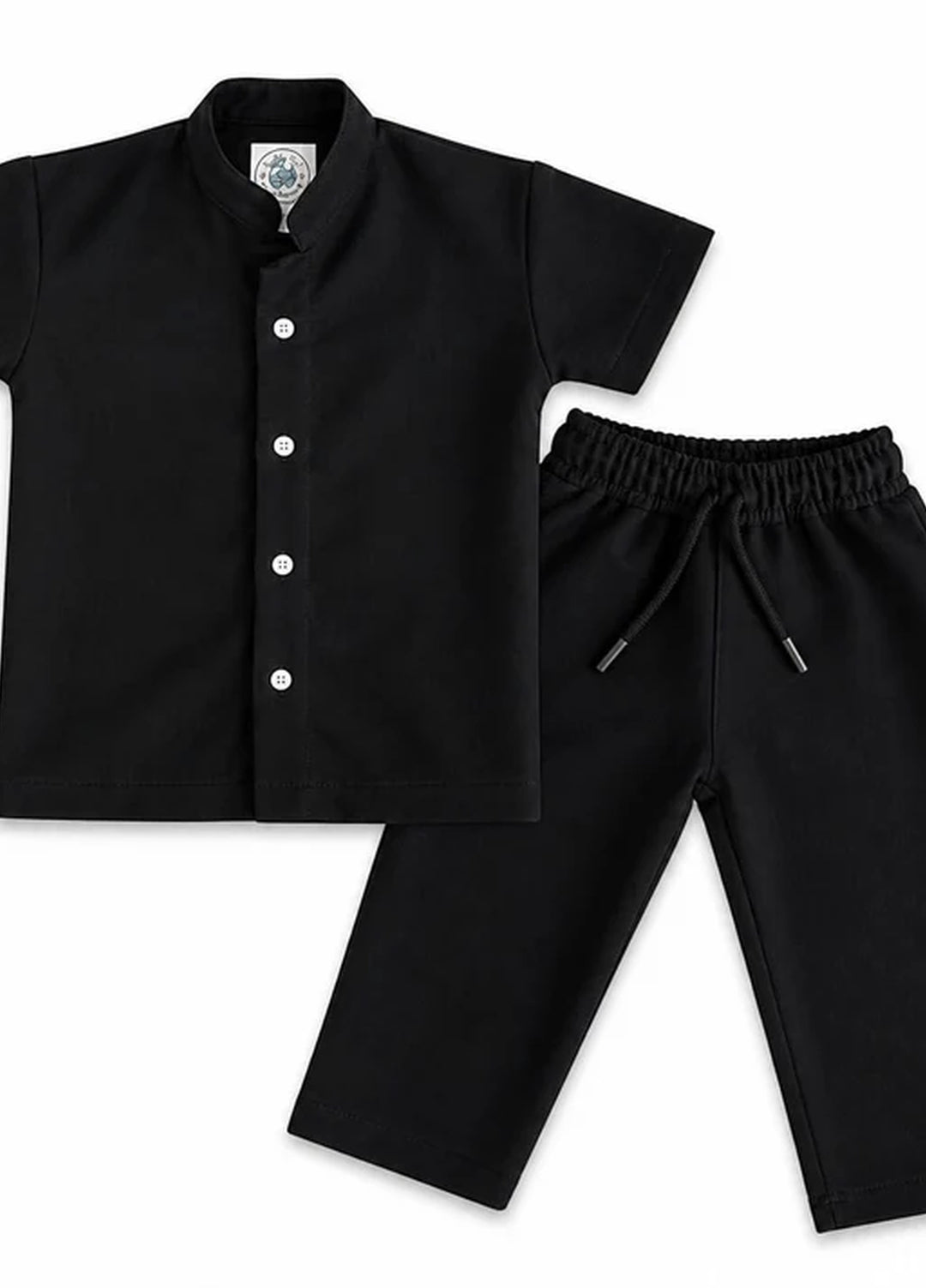 BabyCo Kids RTW Solids Cotton Co-Ord Sets Suit Oasis Relaxed Black - Casual Collection