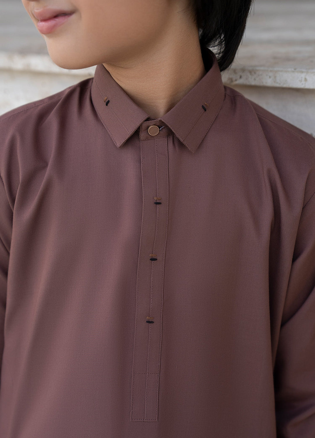 Buraq Boys RTW Solids Wash N Wear Kurta Shalwar Suit Jahangir Casual Collection