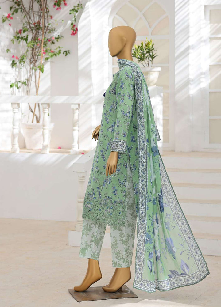 Zouk by HZ Textiles Unstitched Printed Lawn 3 Piece Suit HZ26UZL ZEC-1173 - Casual Collection