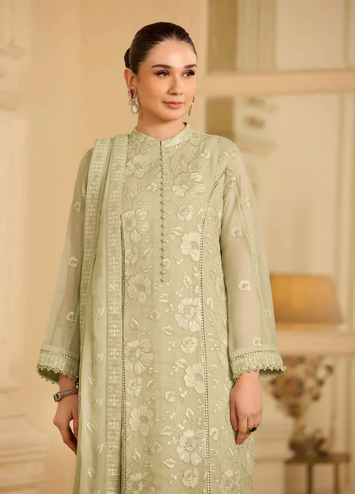 Alizeh Fashion Unstitched Embroidered Chiffon 3 Piece Suit AF26UCF AF-CH-2250-Spade - Festive Collection