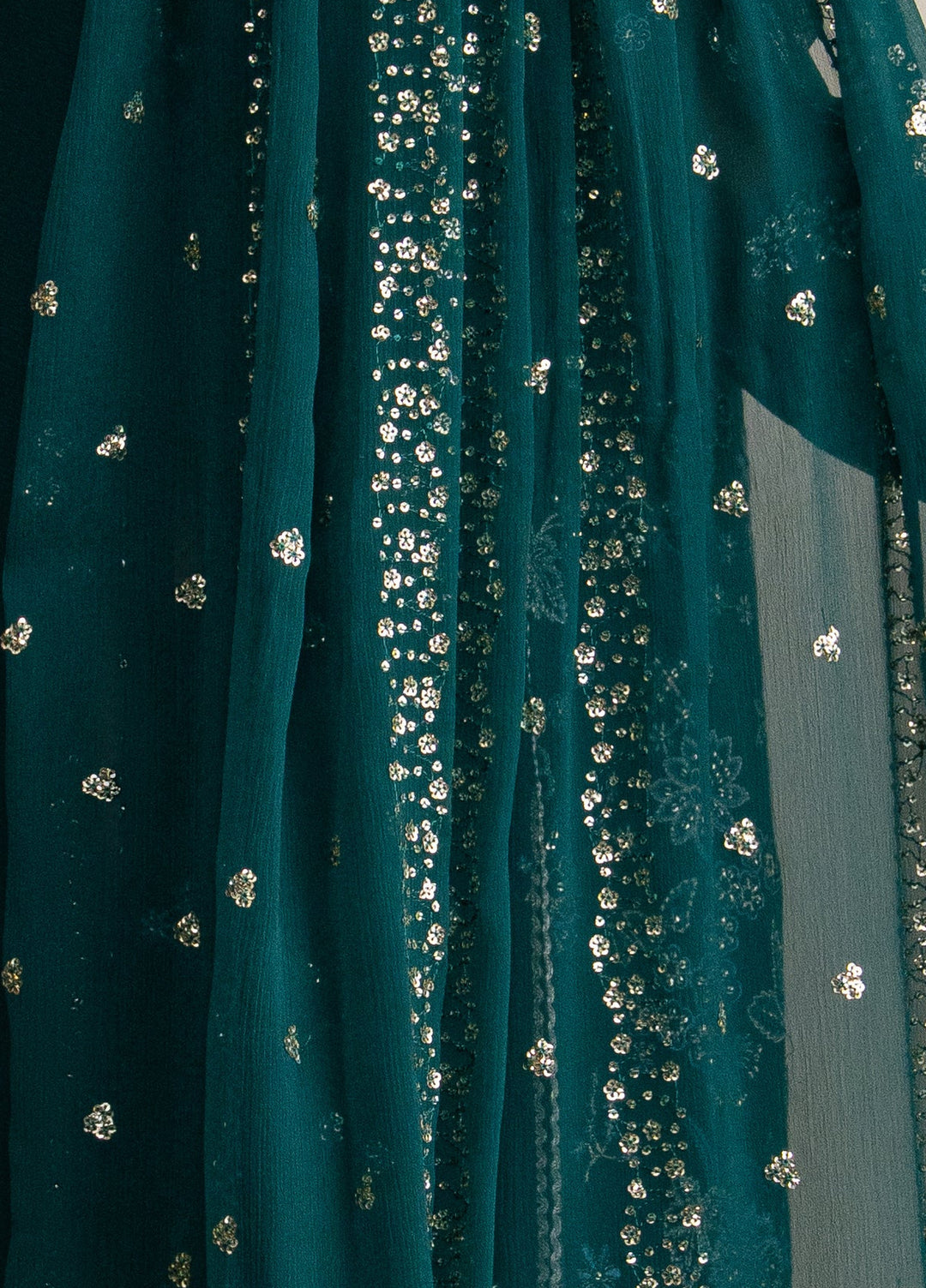 Xenia Formals Unstitched Embroidered Chiffon 3 Piece Suit D-02 Azari - Festive Collection