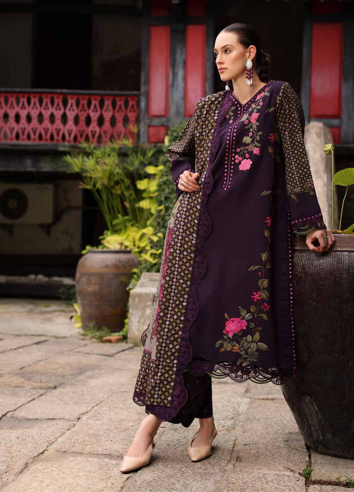 Combination by Charizma Unstitched Embroidered Linen 3 Piece Suit CHR26UCL CCW7-05 - Casual Collection