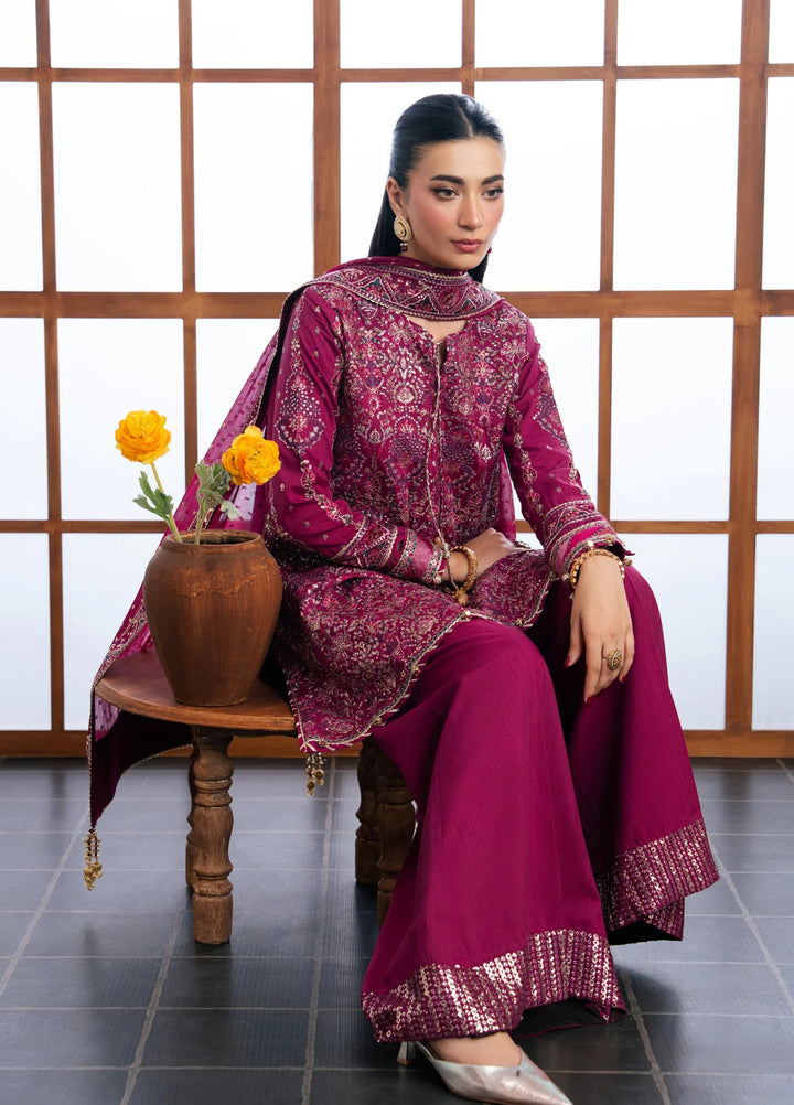 Xenia Formals Unstitched Embroidered Chiffon 3 Piece Suit D-06 Nayra - Festive Collection