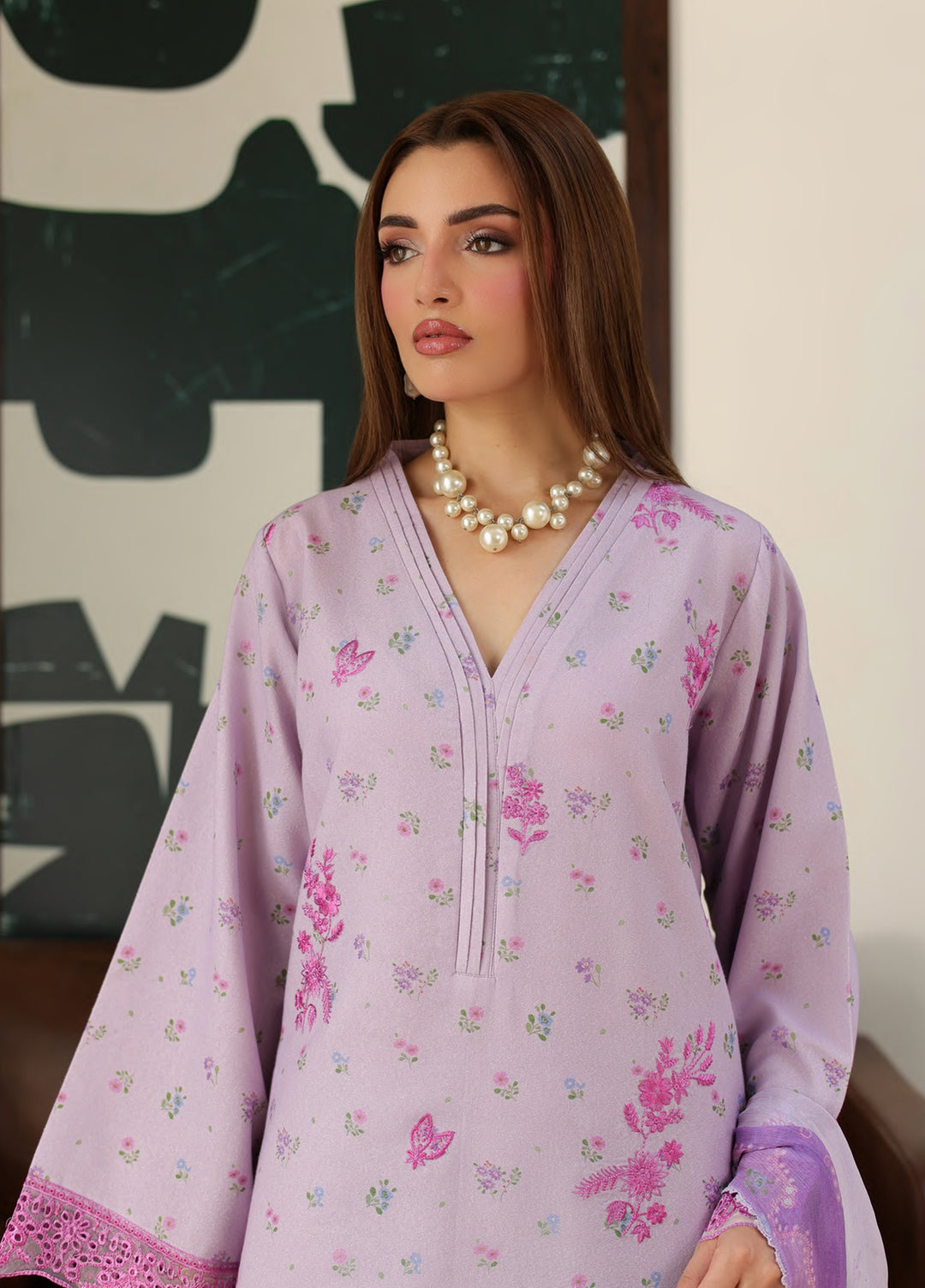 Sahl by Rashid Textiles Unstitched Embroidered Lawn Karandi 3 Piece Suit RT26USLK D-3911 - Casual Collection