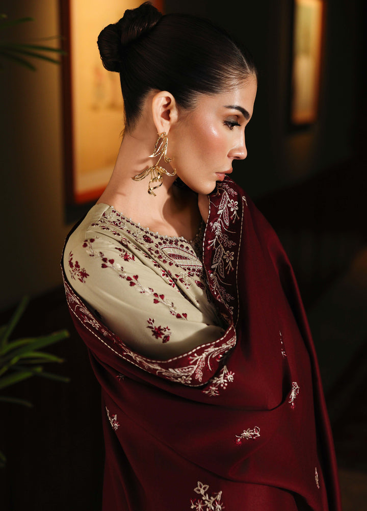 Nureh Exclusive Unstitched Embroidered Marina 3 Piece Suit NU26UEM NE-277 - Festive Collection