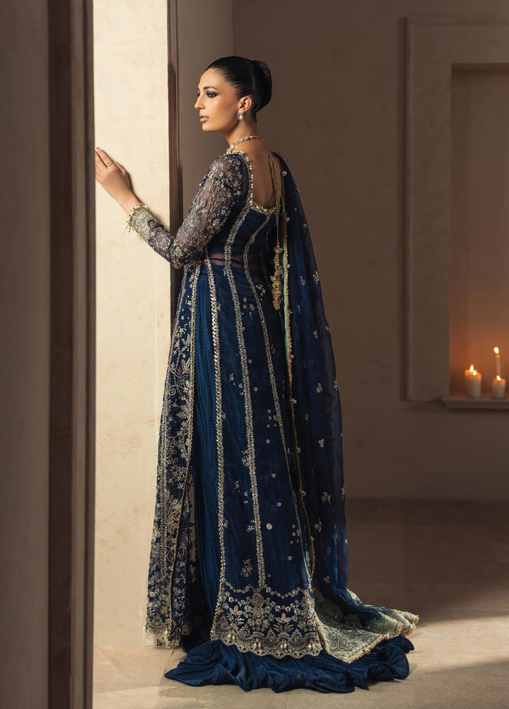 Luminara by Ayzel Unstitched Embroidered Organza 3 Piece Suit AAF26UWL AIRAS AYZ-177 - Wedding Collection