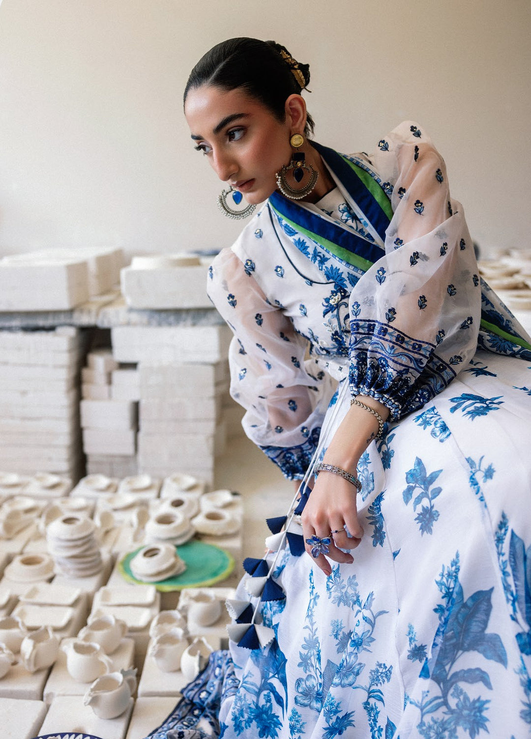 Lady Aik by AIK Atelier Unstitched Embroidered Organza 3 Piece Suit AIK26ULA 05 - Festive Collection