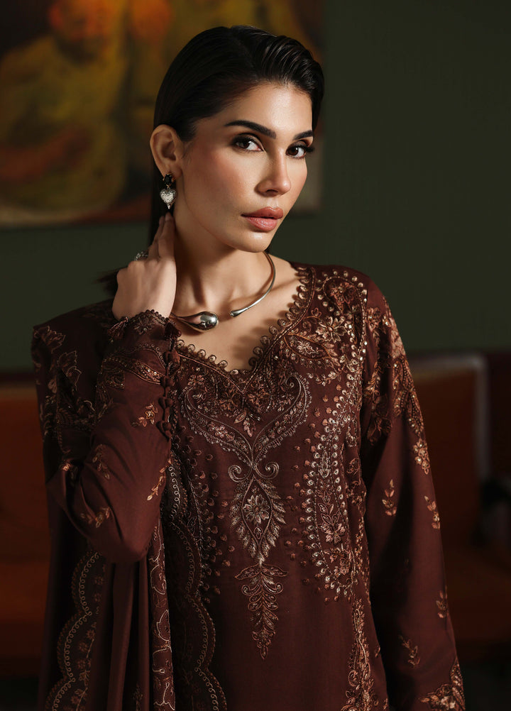 Nureh Exclusive Unstitched Embroidered Marina 3 Piece Suit NU26UEM NE-279 - Festive Collection