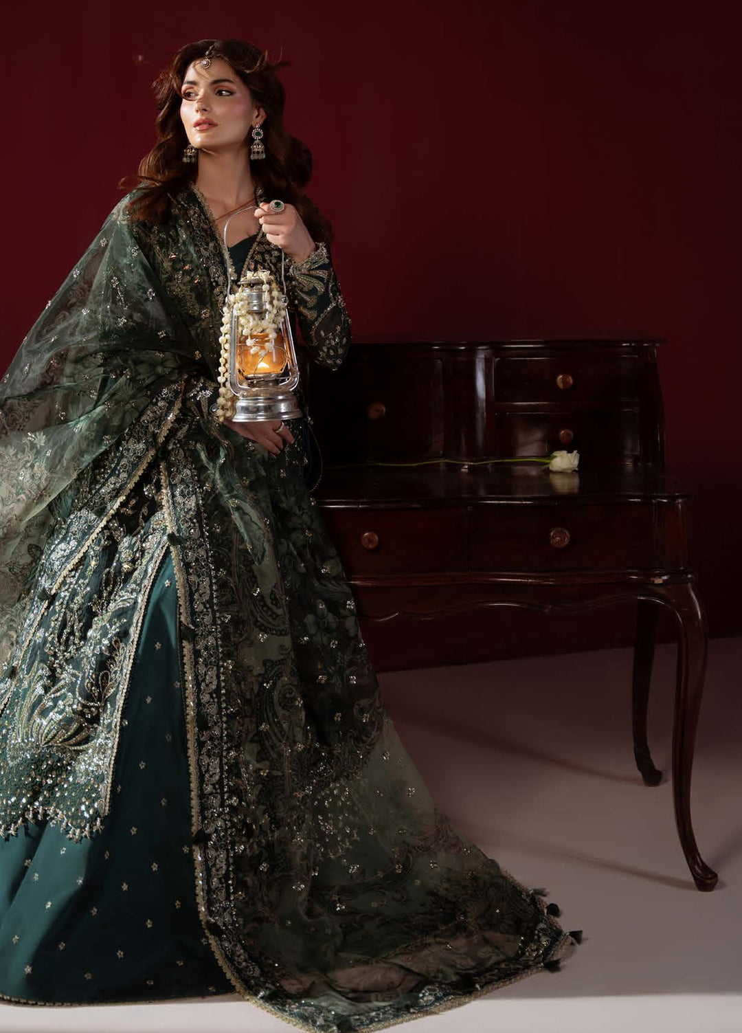 Ember by Aylin Unstitched Embroidered Organza 3 Piece Suit AY26UEW Elysee - Wedding Collection