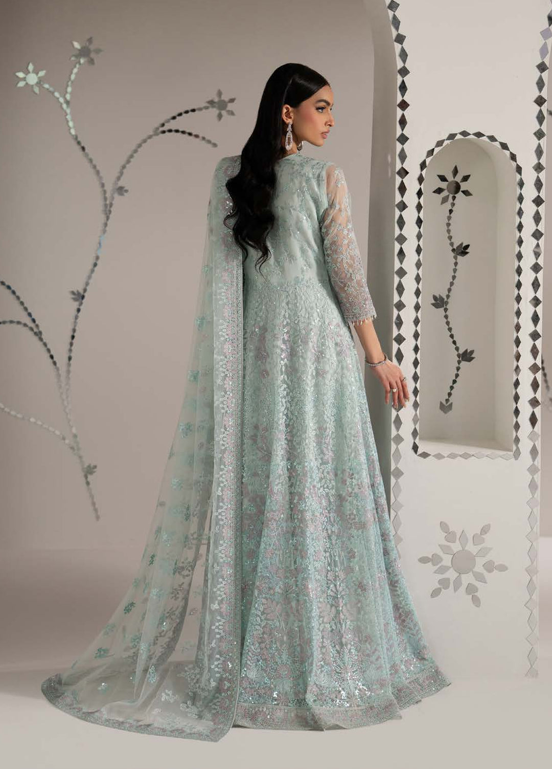 Shehnai by Lavish Premium Unstitched Embroidered Organza 3 Piece Suit LVP26USO SH-03 SHEHNAZ - Wedding Collection
