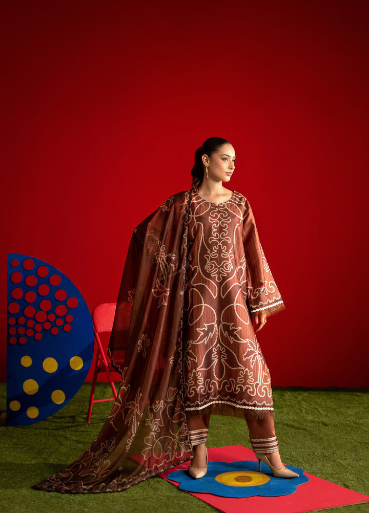 Marine by Rashid Textiles Unstitched Printed Luxury Silk 3 Piece Suit RT26USM D-3902 - Winter Collection