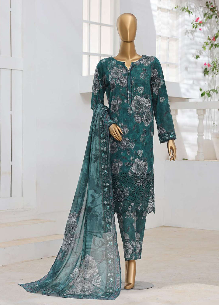 Zouk by HZ Textiles Unstitched Printed Lawn 3 Piece Suit HZ26UZL ZEC-1161 - Casual Collection