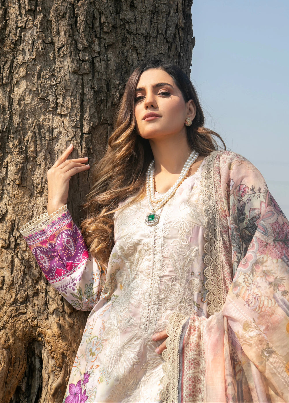Chandan Nagri RTW Embroidered Lawn 3 Piece Suit Elie - Casual Collection