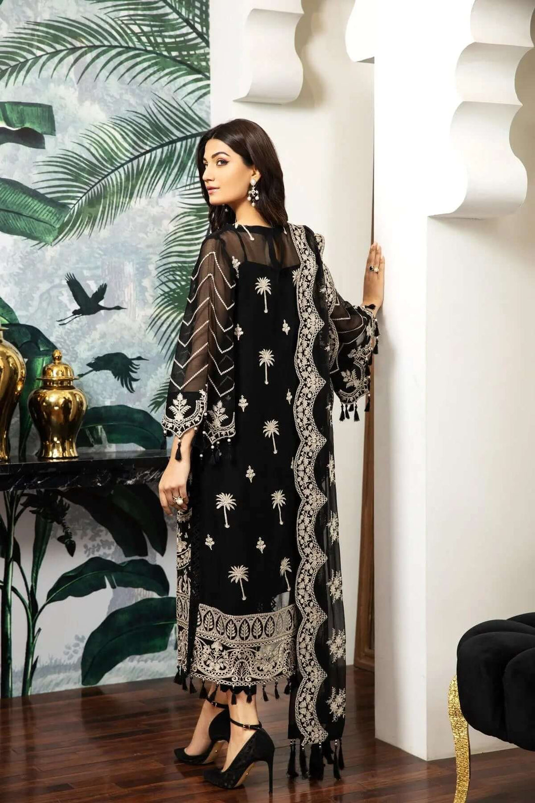 Alizeh Fashion Unstitched Embroidered Chiffon 3 Piece Suit AF26UCF AF-CH-2063-Clara - Festive Collection