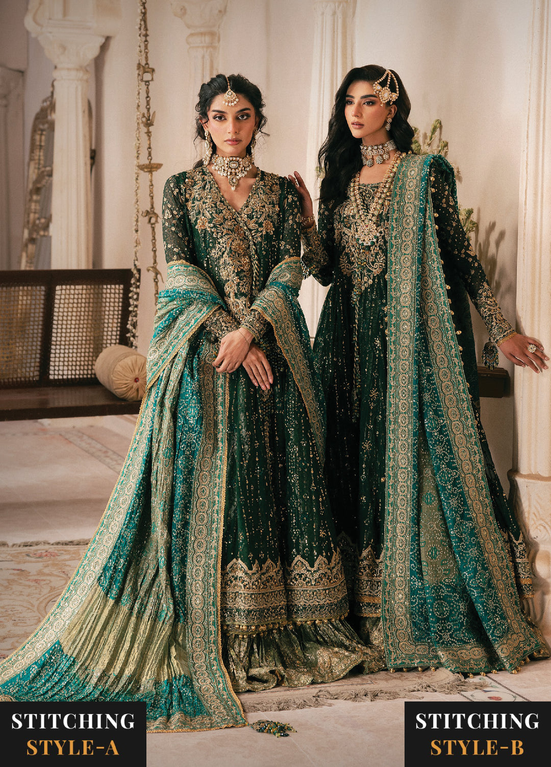 AIK Atelier Unstitched Embroidered Chiffon 3 Piece Suit AIK26UAW D-04 - Wedding Collection