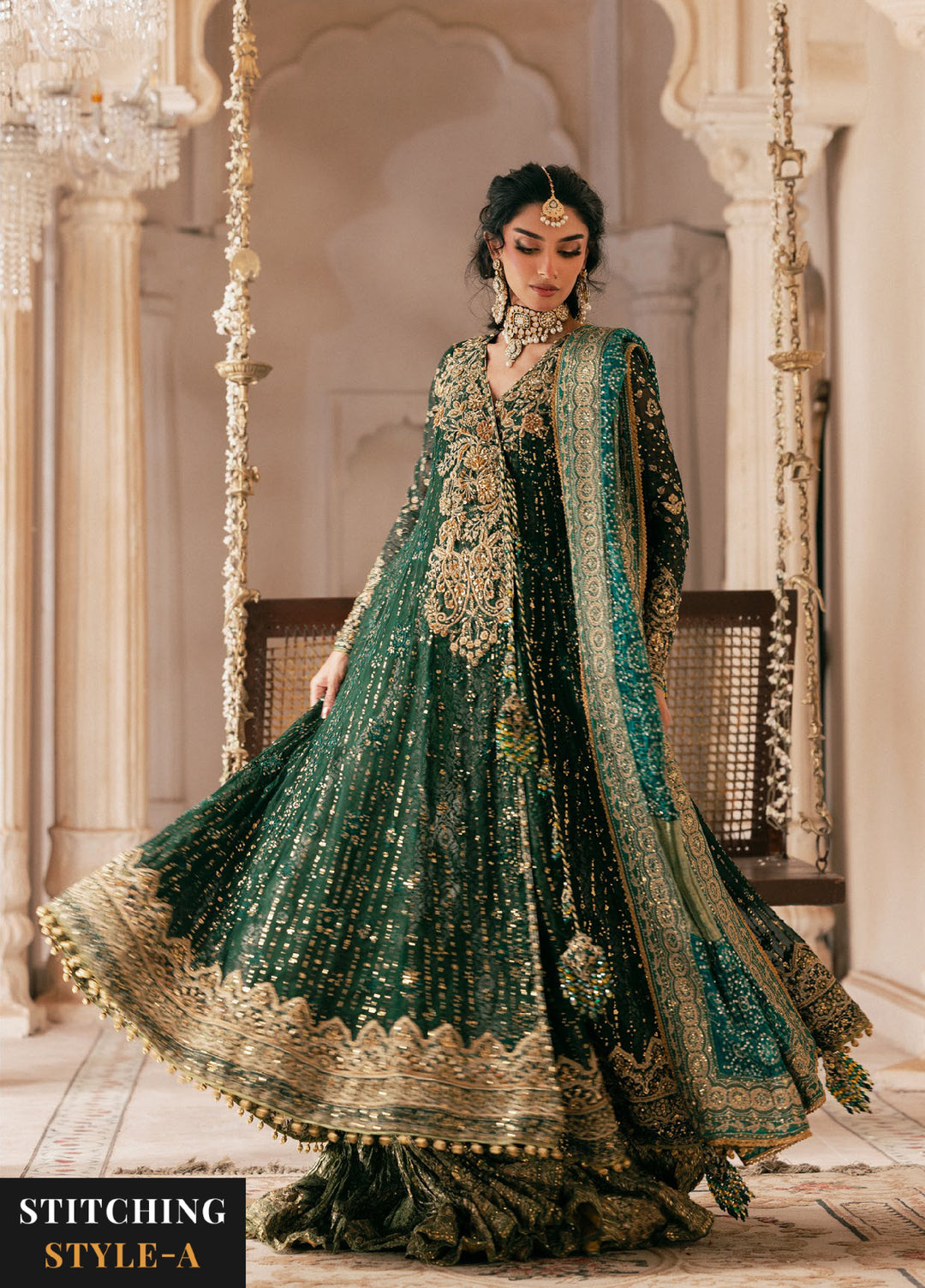 AIK Atelier Unstitched Embroidered Chiffon 3 Piece Suit AIK26UAW D-04 - Wedding Collection