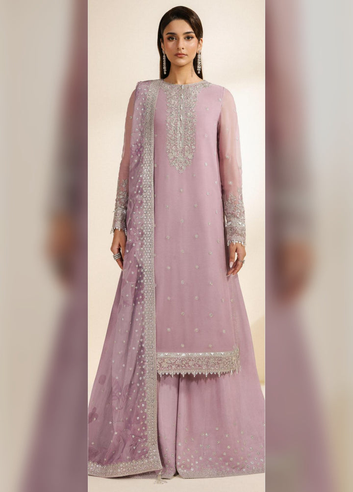 Meraki by Zarif Unstitched Embroidered Chiffon 3 Piece Suit ZR26UCM NAHLA 04 - Festive Collection