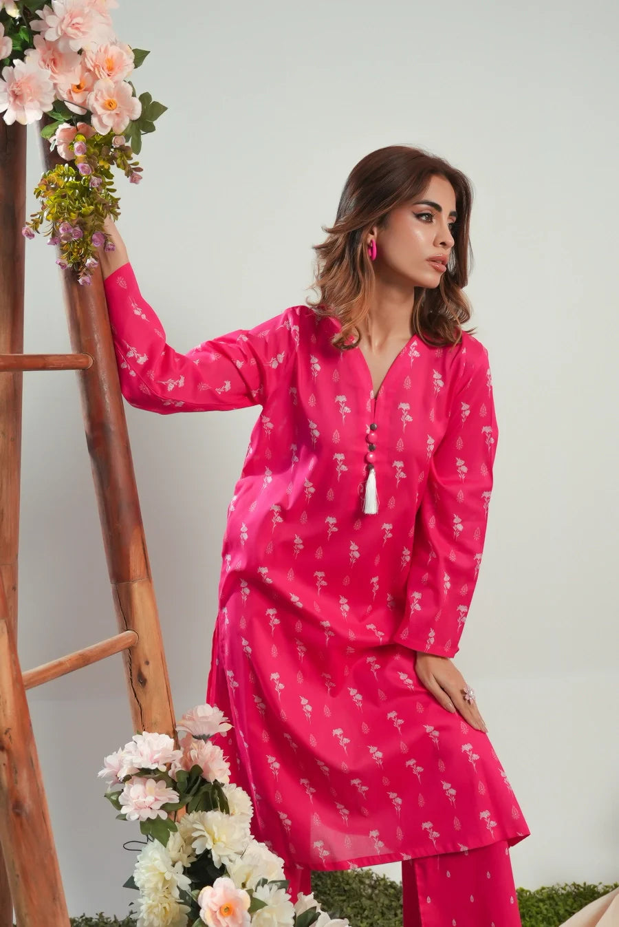 Dhaga Women Pret Printed 2 Piece Lawn Matching Separate FW24DSP0047 - Summer Collection