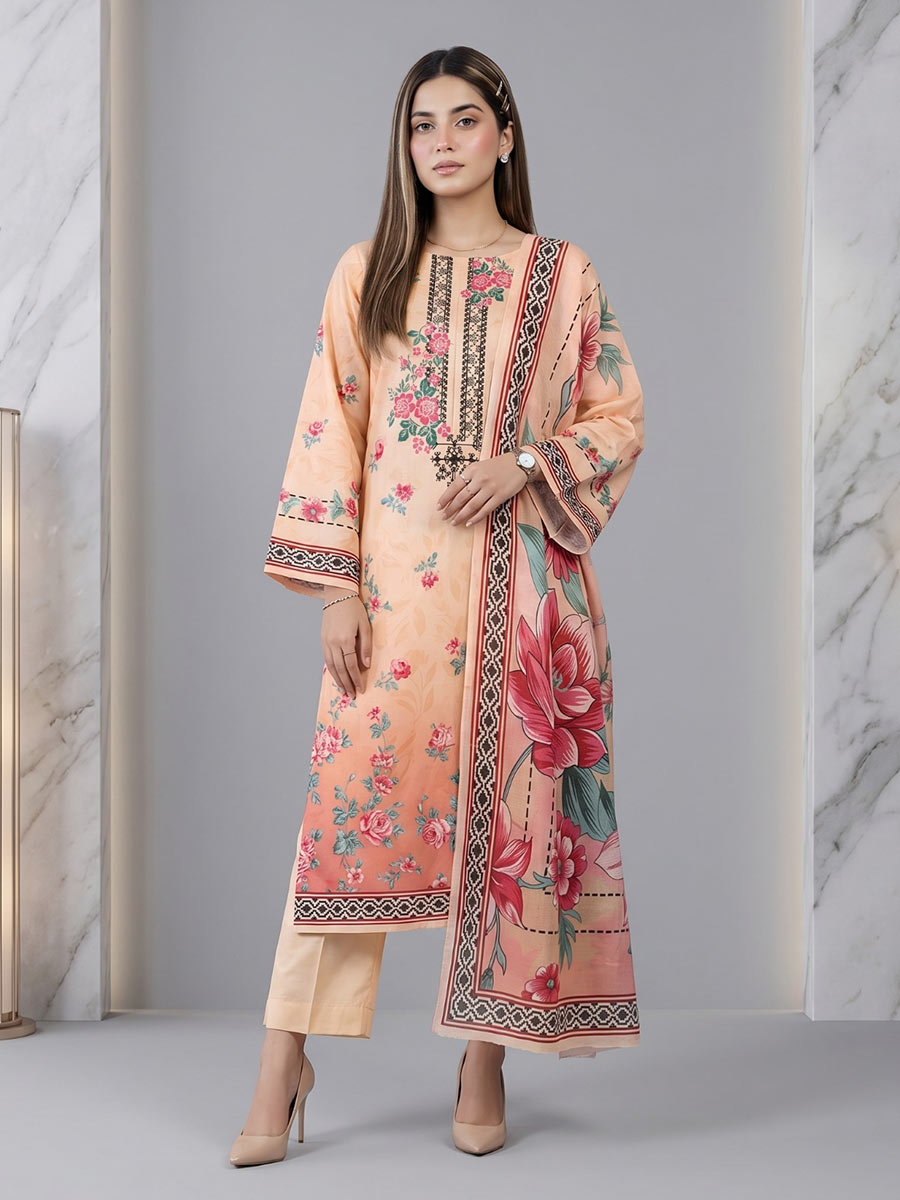 Salitex Unstitched Printed Lawn 3 Piece Suit SSW6U3P415 Summer Collection