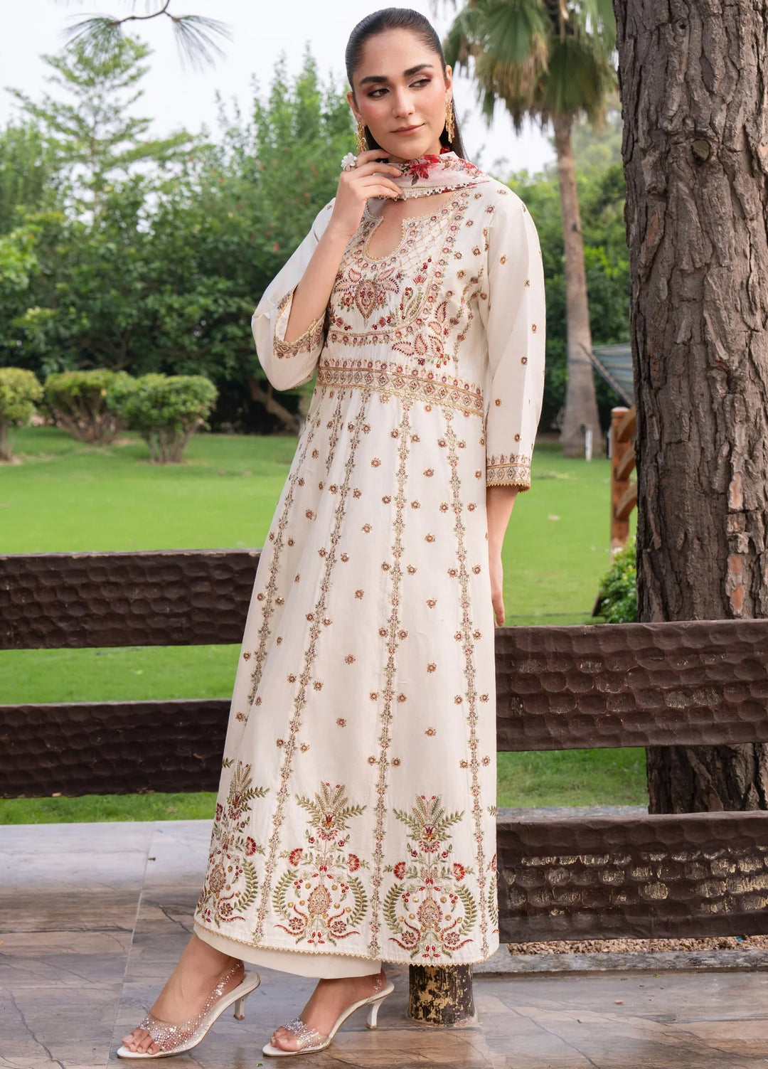 Chandan Nagri RTW Embroidered Lawn 3 Piece Suit Serein-Glow - Casual Collection