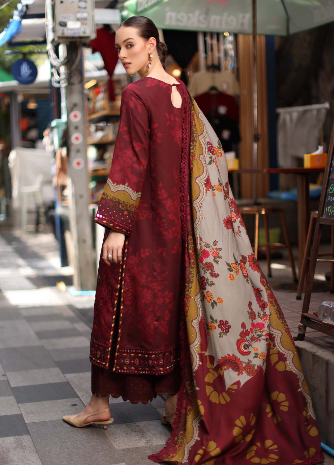 Aniiq by Charizma Unstitched Embroidered Linen 3 Piece Suit CHR26ULA ANW7-03 - Casual Collection