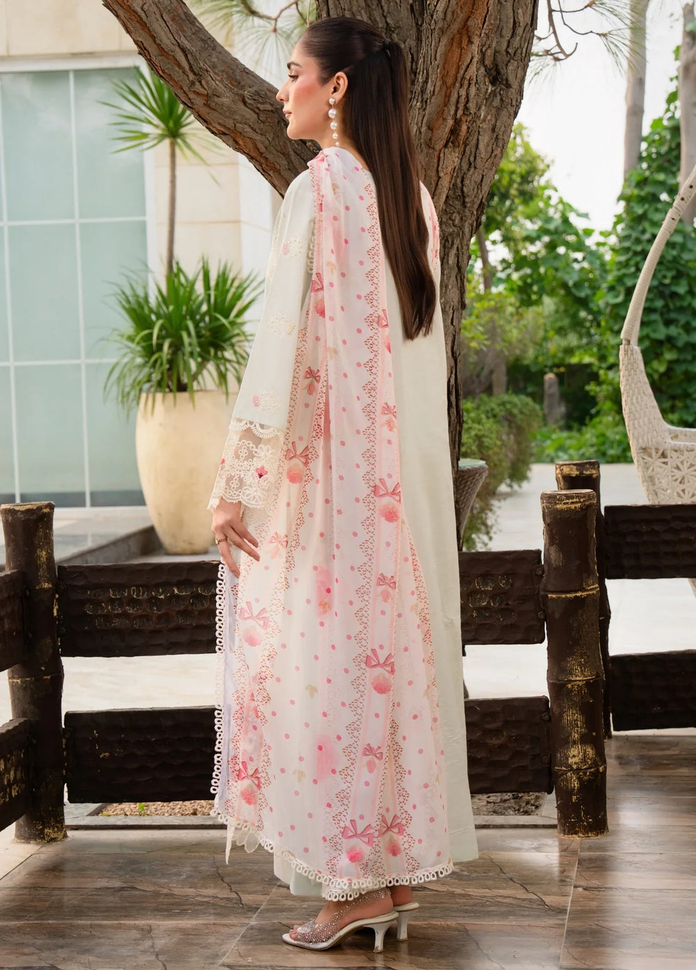 Chandan Nagri RTW Embroidered Lawn 3 Piece Suit Whimsay-Pine - Casual Collection