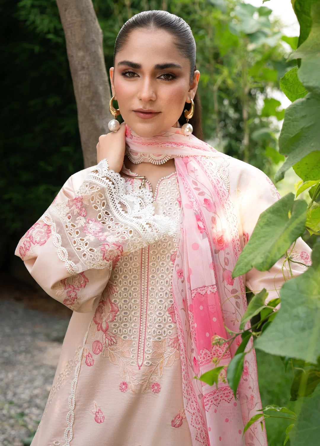 Chandan Nagri RTW Embroidered Lawn 3 Piece Suit Misey-Pearl - Casual Collection