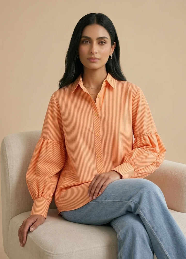 Menaal Women RTW Printed Cotton 1 Piece PEACH DUSK - Western Collection
