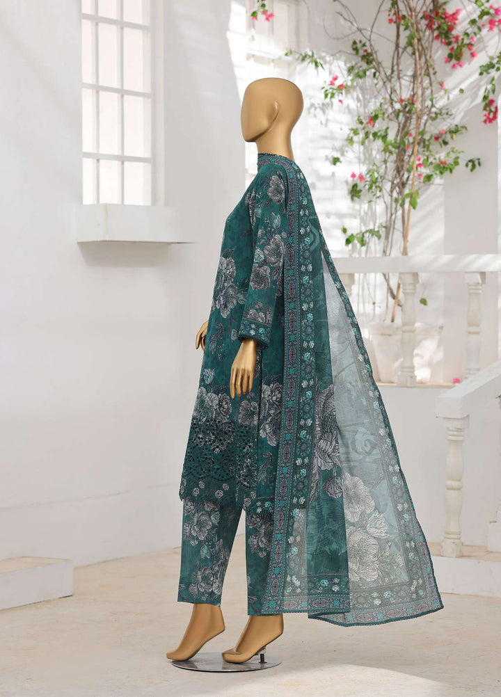Zouk by HZ Textiles Unstitched Printed Lawn 3 Piece Suit HZ26UZL ZEC-1161 - Casual Collection