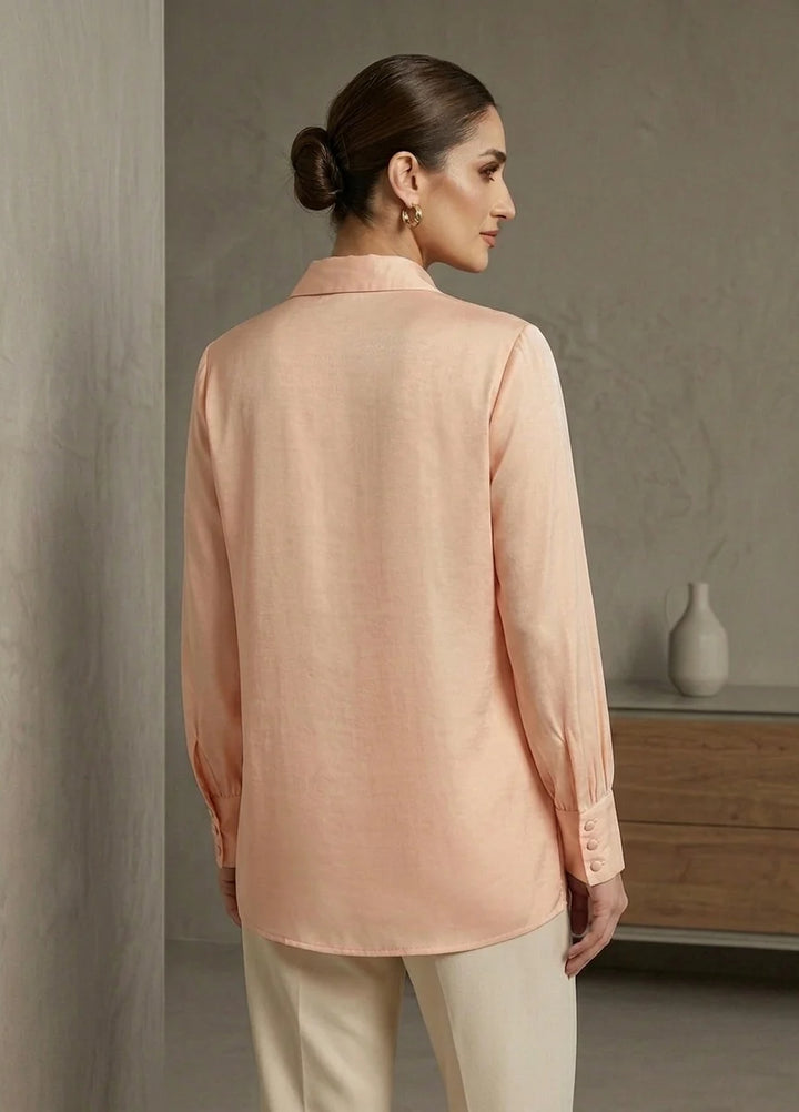 Menaal Women RTW Solids Silk 1 Piece NUDE HEAVEN - Western Collection