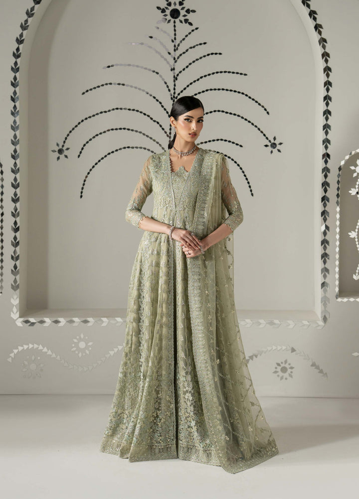 Shehnai by Lavish Premium Unstitched Embroidered Organza 3 Piece Suit LVP26USO SH-02 GULBAHAR - Wedding Collection