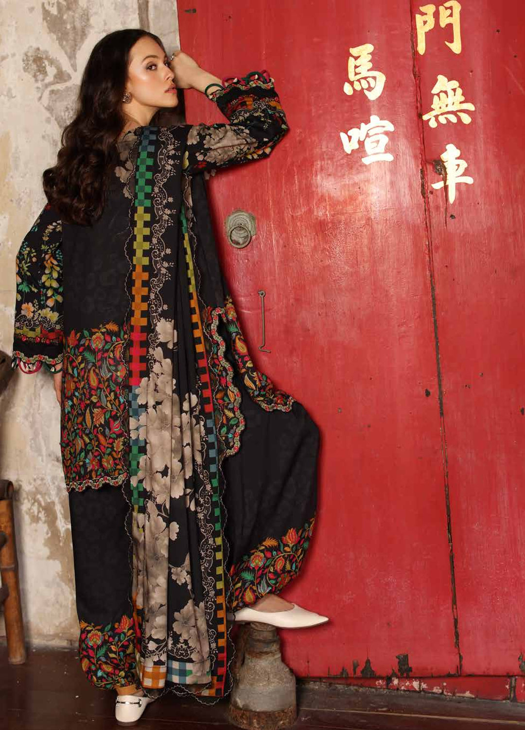 Combination by Charizma Unstitched Embroidered Linen 3 Piece Suit CHR26UCL CCW7-01 - Casual Collection