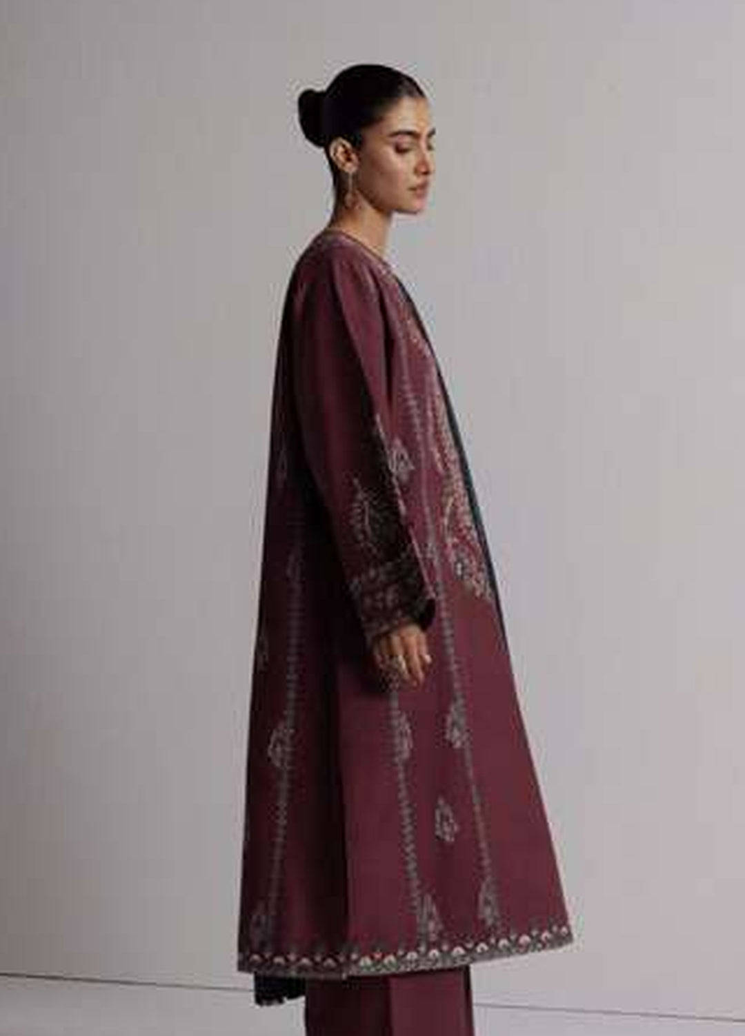 Coco by Zara Shahjahan Unstitched Khaddar 3 Piece Suit CZS26UKW SARD 1A - Winter Collection