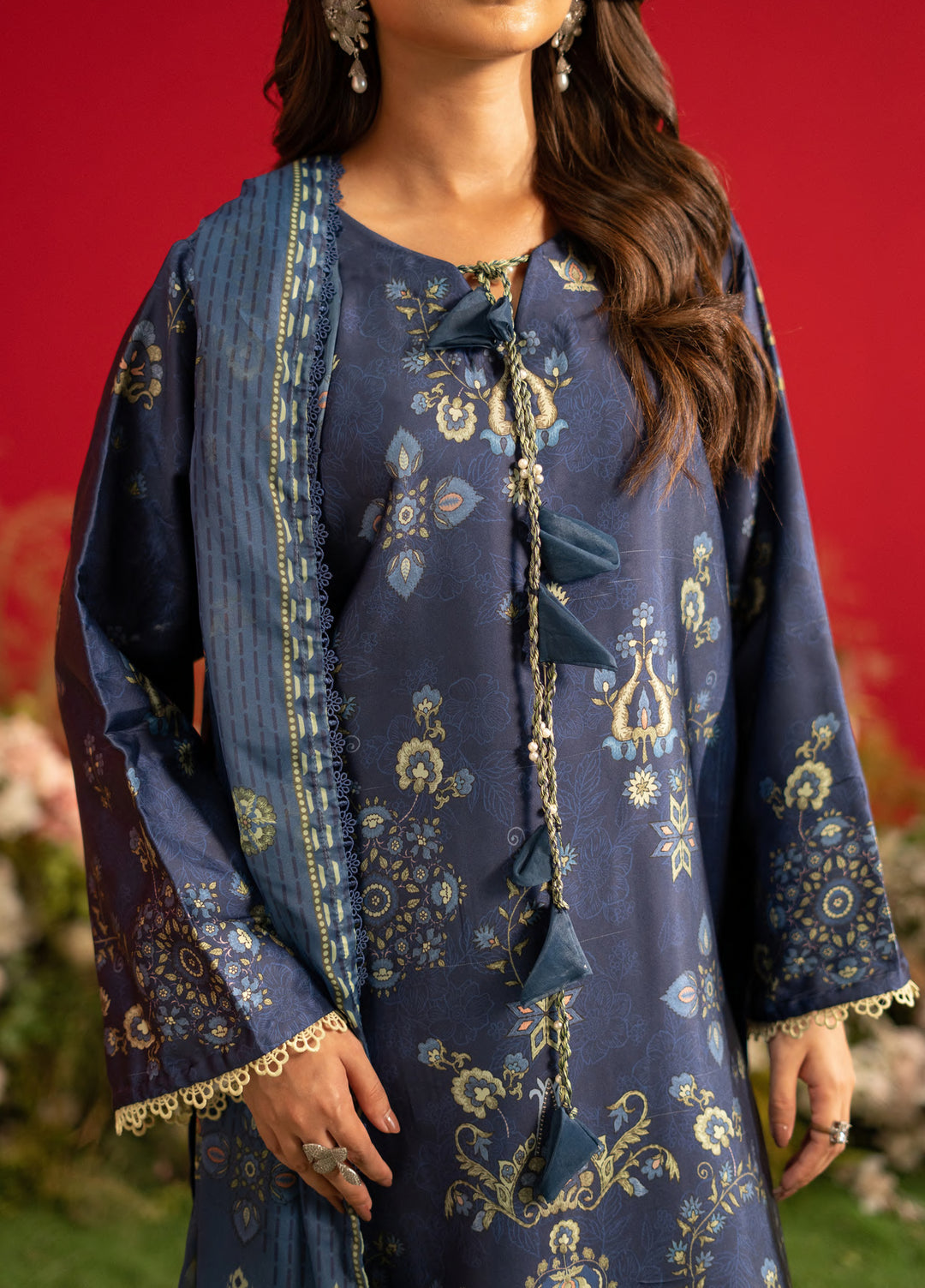 Marine by Rashid Textiles Unstitched Printed Luxury Silk 3 Piece Suit RT26USM D-3903 - Winter Collection