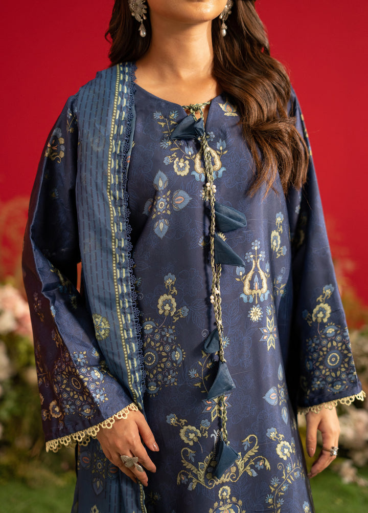 Marine by Rashid Textiles Unstitched Printed Luxury Silk 3 Piece Suit RT26USM D-3903 - Winter Collection