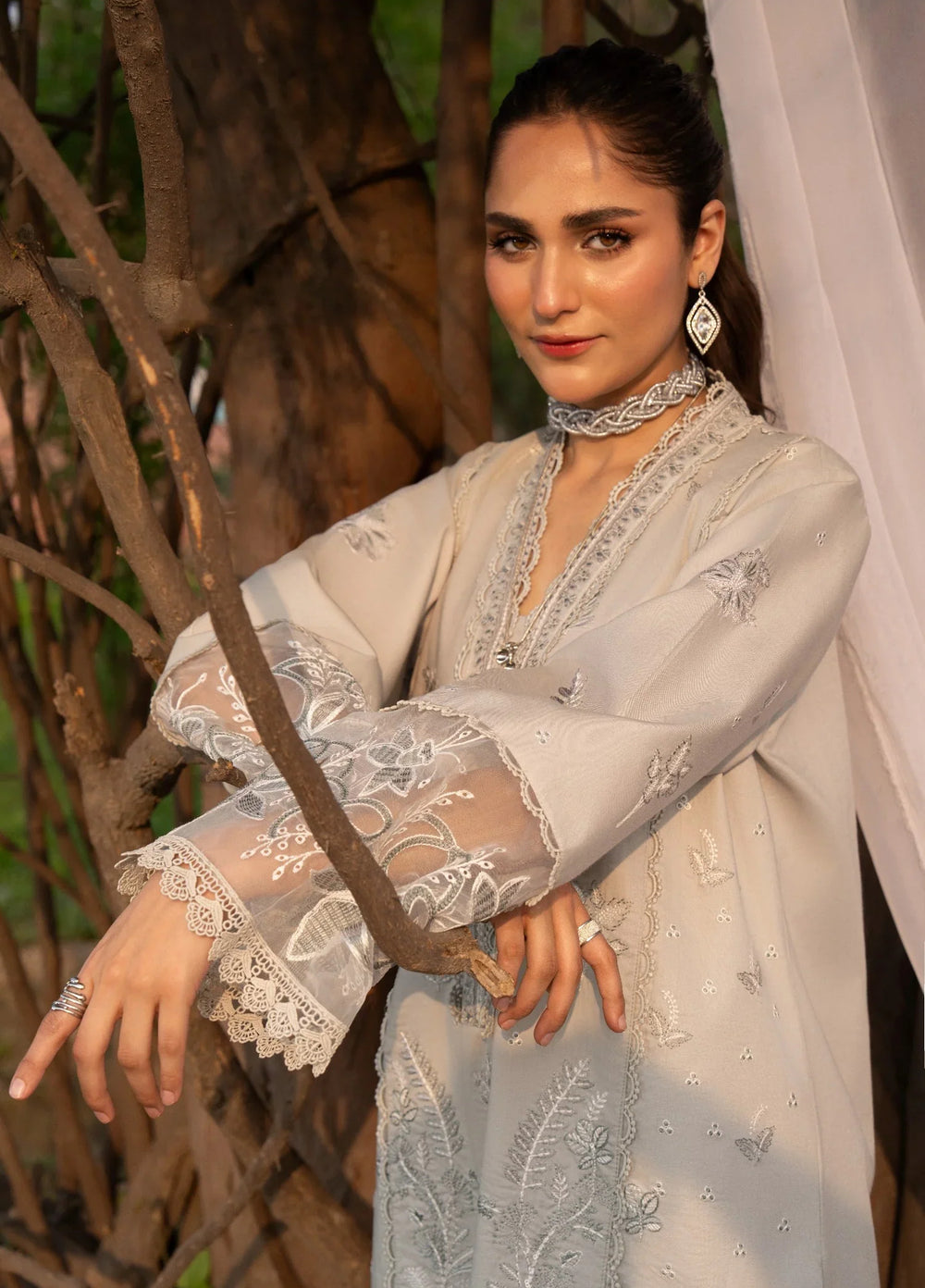 Chandan Nagri Women RTW Embroidered Lawn 3 Piece Suit Seren - Festive Collection
