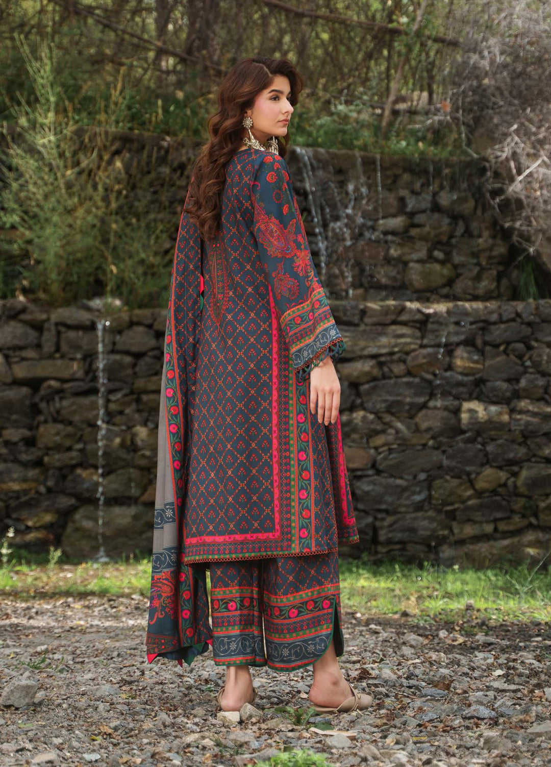 C Prints by Charizma Unstitched Printed Staple 3 Piece Suit CHR26ULP CPW6-06 - Casual Collection