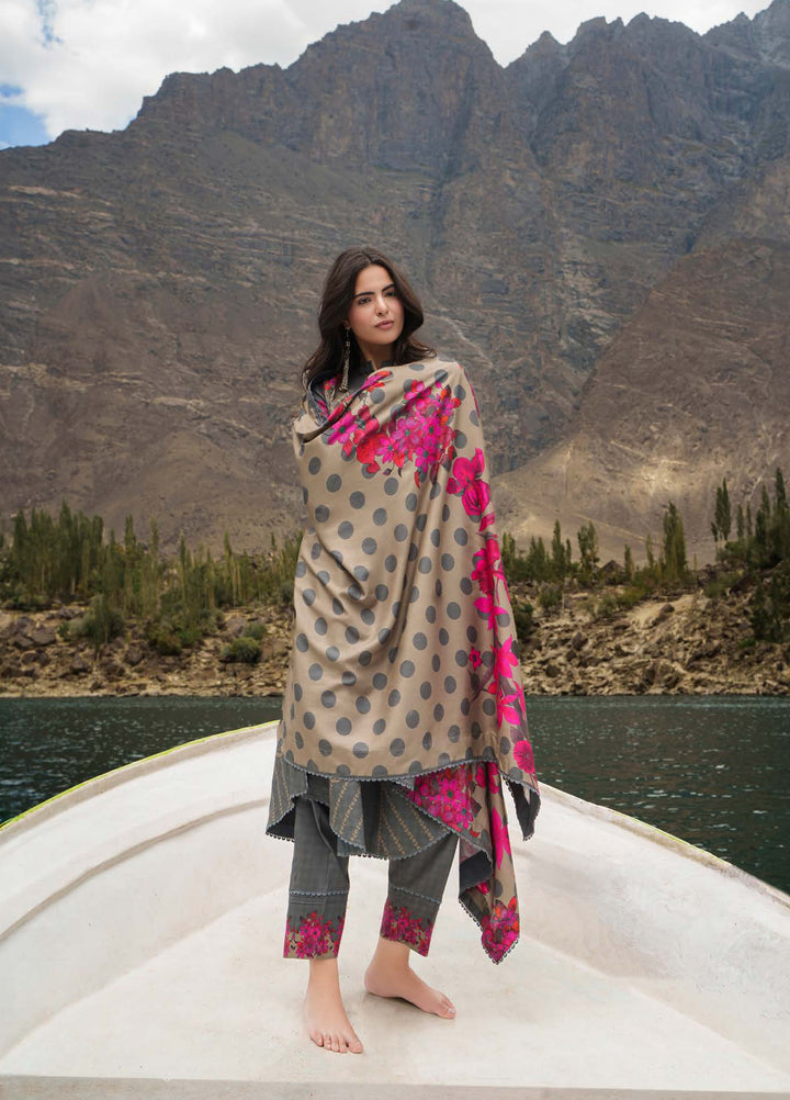 C Prints by Charizma Unstitched Printed Staple 3 Piece Suit CHR26ULP CPW6-04 - Casual Collection